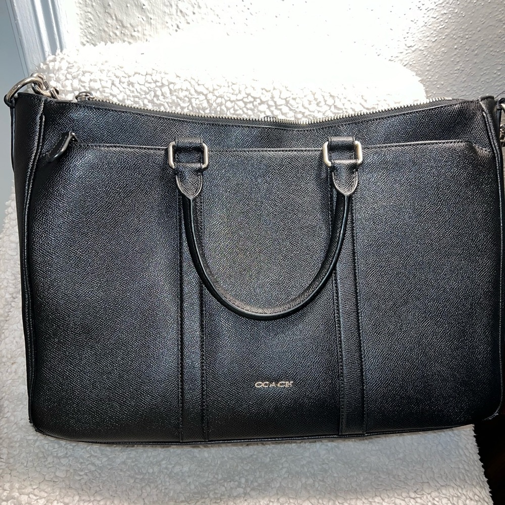 Coach laptop tote. Black. Unisex